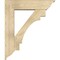 Ekena Millwork Merced Traditional Rough Sawn Bracket w/ Offset Brace, Douglas Fir, 8"W x 32"D x 38"H BKT0806X32X38MRC01RDF - alternate 4